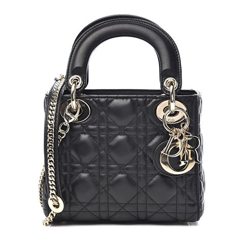 dior mini lady black|Altro.